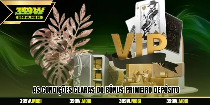 As condições claras do Bônus Primeiro Depósito