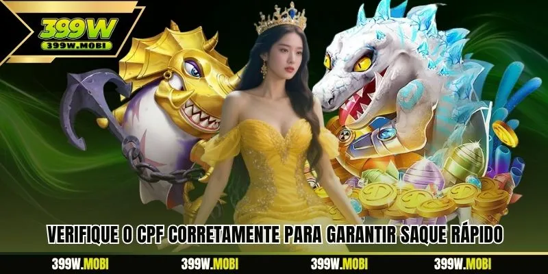 Verifique o CPF corretamente para garantir saque rápido